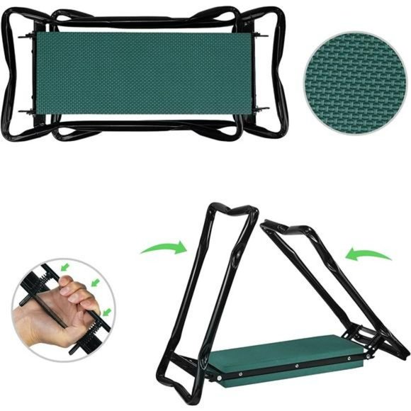Garden Kneeler and Seat Foldable Garden Bench Stool w/ Soft Kneeling Pad, 6 Tool - Picture 4 of 6